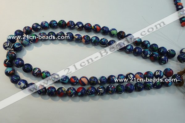 CTU2073 15.5 inches 10mm round synthetic turquoise beads