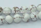 CTU211 16 inches 10mm round imitation turquoise beads wholesale