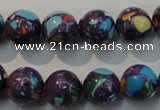 CTU2114 15.5 inches 12mm round synthetic turquoise beads