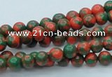 CTU214 16 inches 6mm round imitation turquoise beads wholesale