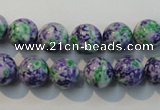 CTU2153 15.5 inches 10mm round synthetic turquoise beads