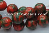 CTU217 16 inches 12mm round imitation turquoise beads wholesale