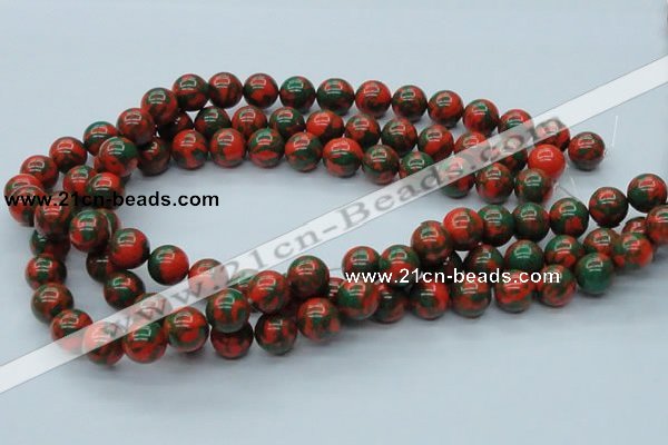 CTU217 16 inches 12mm round imitation turquoise beads wholesale