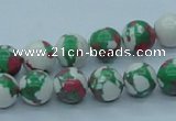 CTU225 16 inches 10mm round imitation turquoise beads wholesale