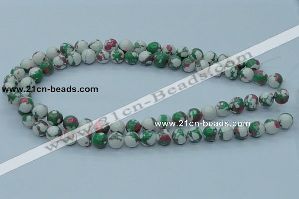 CTU225 16 inches 10mm round imitation turquoise beads wholesale