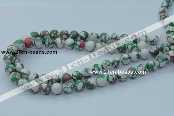 CTU226 16 inches 12mm round imitation turquoise beads wholesale