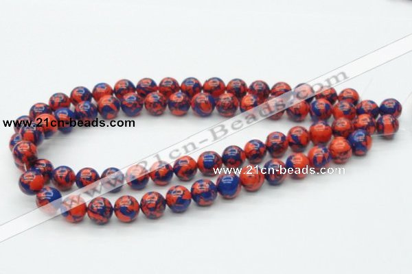 CTU231 16 inches 12mm round imitation turquoise beads wholesale