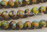 CTU2322 15.5 inches 8mm round synthetic turquoise beads