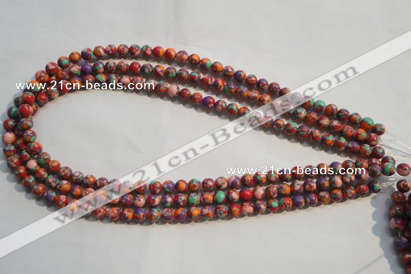 CTU2341 15.5 inches 6mm round synthetic turquoise beads