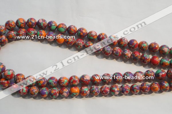 CTU2344 15.5 inches 12mm round synthetic turquoise beads