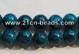 CTU2413 15.5 inches 10mm round synthetic turquoise beads