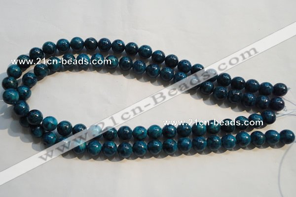 CTU2413 15.5 inches 10mm round synthetic turquoise beads
