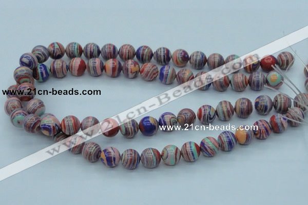 CTU242 16 inches 12mm round imitation turquoise beads wholesale