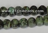 CTU2460 15.5 inches 6*6mm pumpkin African turquoise beads wholesale