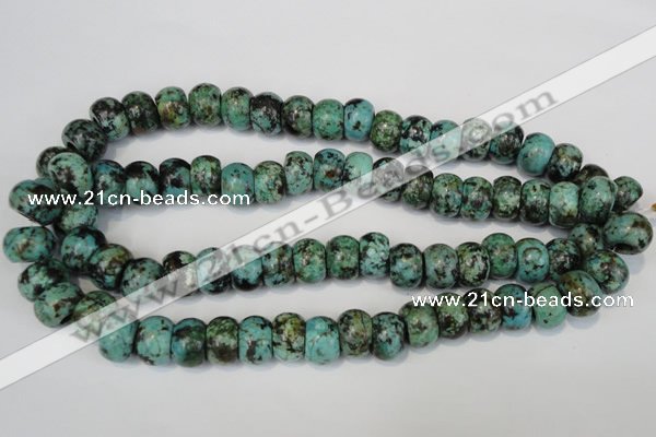 CTU2471 15.5 inches 10*14mm rondelle African turquoise beads wholesale