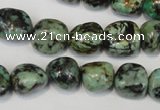 CTU2472 15.5 inches 12*13mm nuggets African turquoise beads wholesale