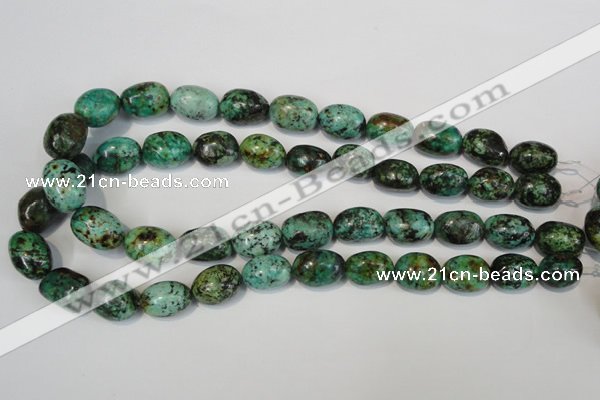 CTU2473 15.5 inches 13*18mm nuggets African turquoise beads wholesale