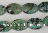 CTU2476 15.5 inches 13*18mm oval African turquoise beads wholesale