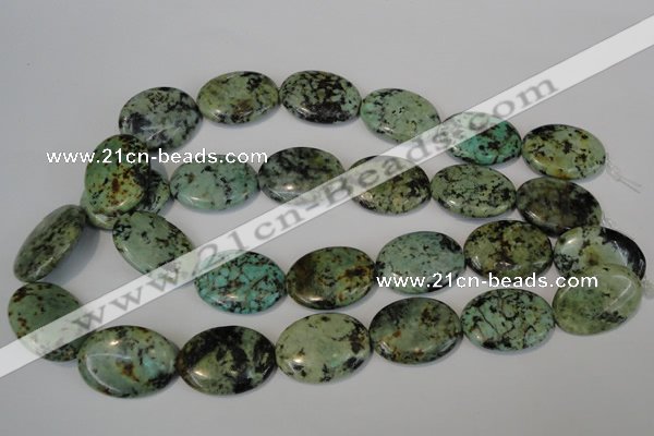 CTU2477 15.5 inches 22*30mm oval African turquoise beads wholesale