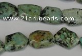 CTU2482 15.5 inches 12*16mm - 13*18mm freeform African turquoise beads