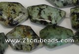 CTU2483 15.5 inches 12*18mm - 22*27mm freeform African turquoise beads