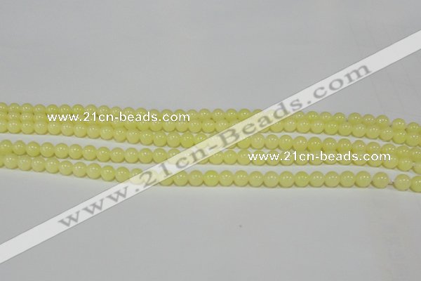 CTU2515 15.5 inches 4mm round synthetic turquoise beads