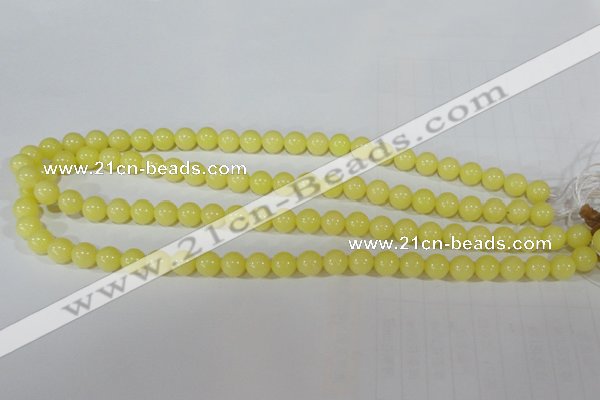 CTU2517 15.5 inches 8mm round synthetic turquoise beads