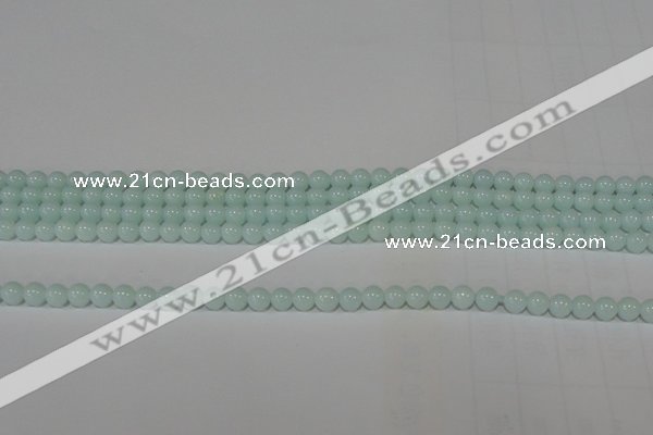 CTU2563 15.5 inches 4mm round synthetic turquoise beads