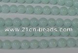 CTU2564 15.5 inches 6mm round synthetic turquoise beads