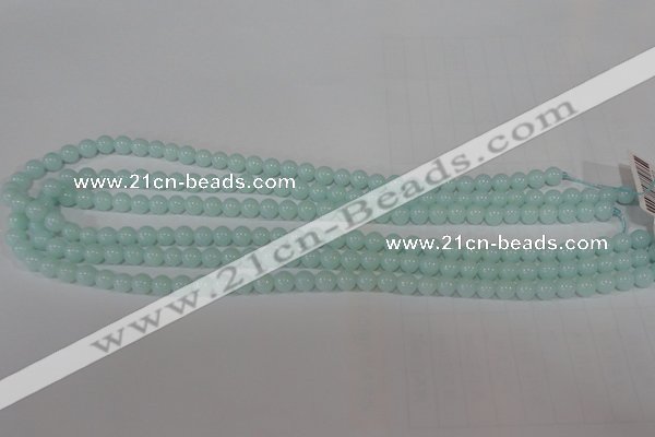 CTU2564 15.5 inches 6mm round synthetic turquoise beads