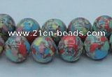 CTU261 16 inches 12mm round imitation turquoise beads wholesale