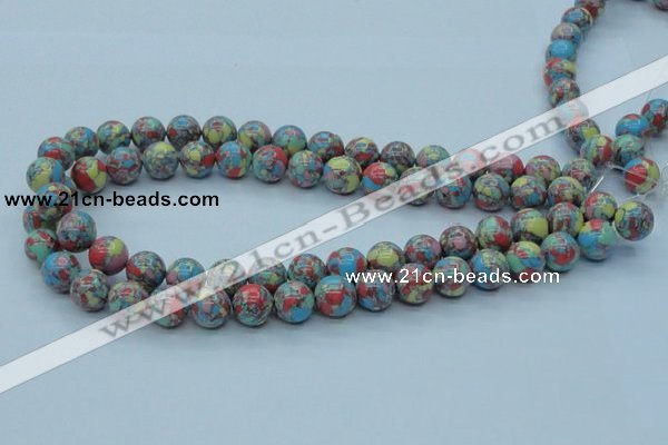 CTU261 16 inches 12mm round imitation turquoise beads wholesale