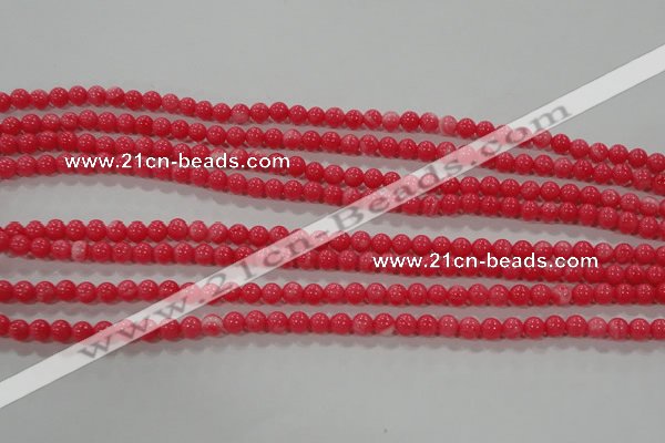 CTU2610 15.5 inches 4mm round synthetic turquoise beads