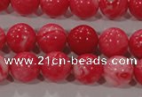 CTU2613 15.5 inches 10mm round synthetic turquoise beads