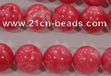 CTU2615 15.5 inches 14mm round synthetic turquoise beads