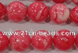 CTU2616 15.5 inches 16mm round synthetic turquoise beads