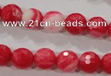 CTU2622 15.5 inches 8mm faceted round synthetic turquoise beads