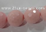 CTU2687 15.5 inches 20mm faceted round synthetic turquoise beads