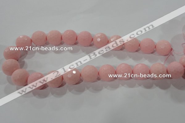 CTU2687 15.5 inches 20mm faceted round synthetic turquoise beads