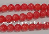 CTU2732 15.5 inches 8mm round synthetic turquoise beads