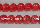 CTU2733 15.5 inches 10mm round synthetic turquoise beads
