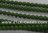 CTU2830 15.5 inches 2mm round synthetic turquoise beads