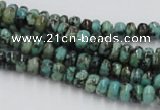 CTU405 15.5 inches 3*6mm rondelle African turquoise beads wholesale