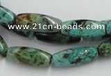 CTU409 15.5 inches 8*12mm rice African turquoise beads wholesale