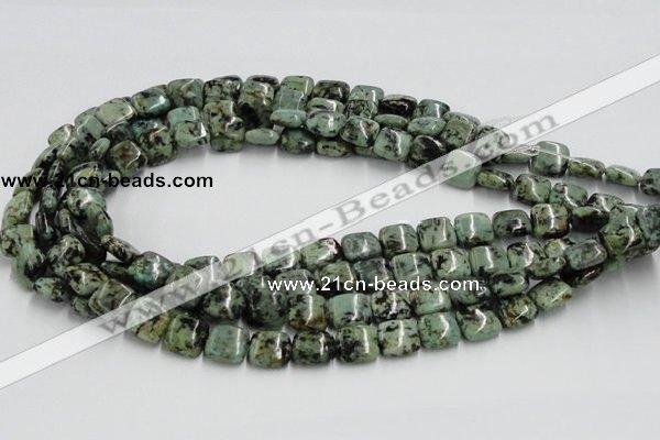 CTU411 15.5 inches 12*12mm square African turquoise beads wholesale