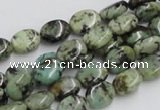 CTU412 15.5 inches 8*12mm oval African turquoise beads wholesale