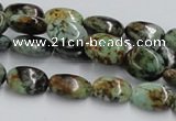 CTU413 15.5 inches 10*14mm oval African turquoise beads wholesale