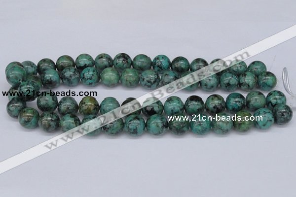 CTU430 15.5 inches 14mm round African turquoise beads wholesale