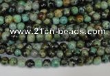 CTU480 15.5 inches 4mm round African turquoise beads wholesale