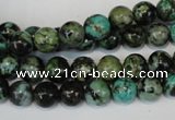 CTU482 15.5 inches 8mm round African turquoise beads wholesale